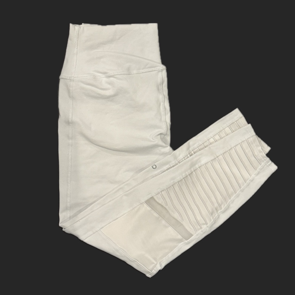 Alo Yoga High Waist Moto Legging White